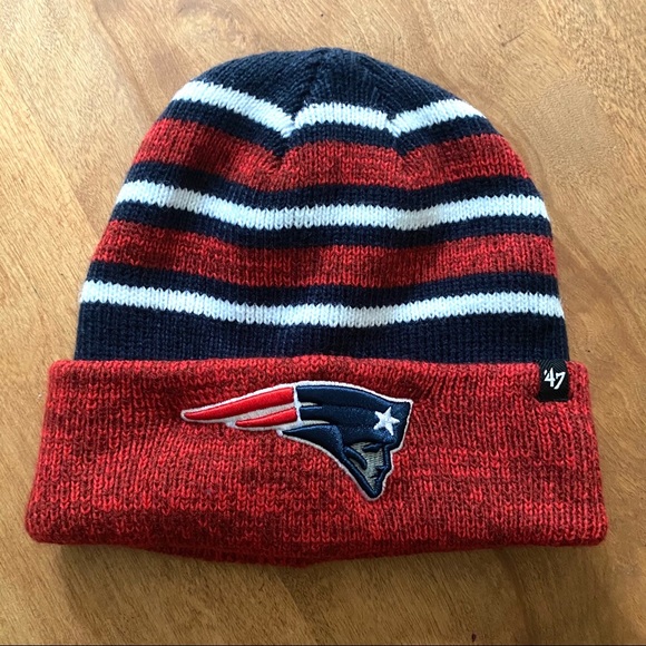 NFL Accessories - '47 Brand | Patriots Stripe Cuff Beanie Hat